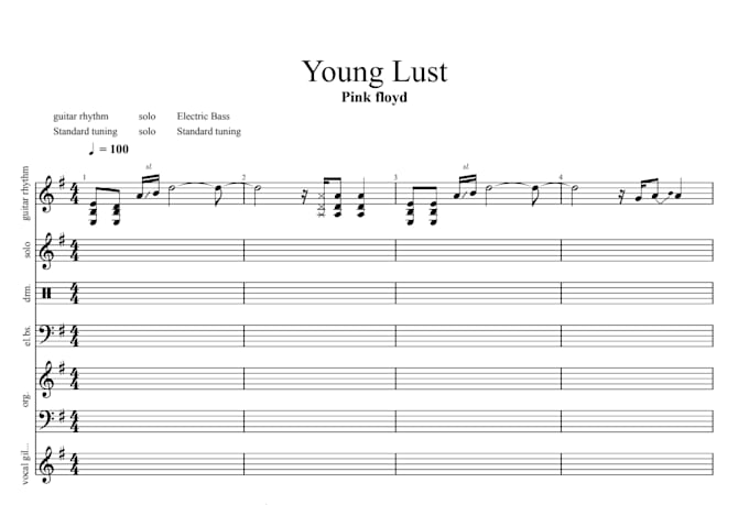 transcribe sheet music for you